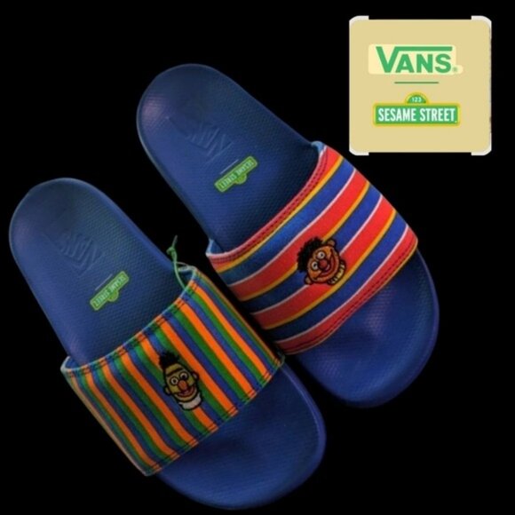 Vans Other - Vans La Costa Slide On Kids 4 Youth Bert And Ernie Sesame Street Blue Red 022025